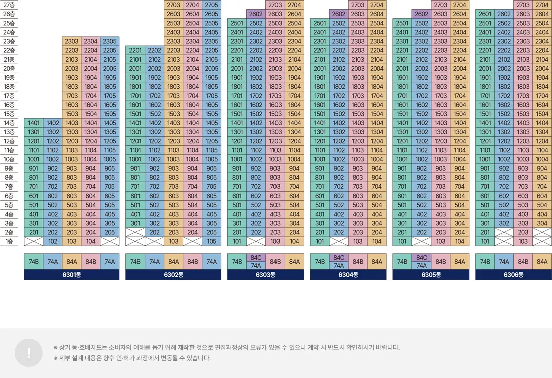 2동호배치도 2동호배치도