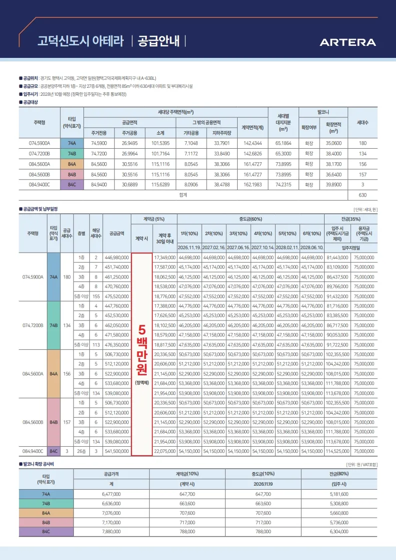 고덕신도시아테라 공급안내 1 고덕신도시아테라 공급안내 1